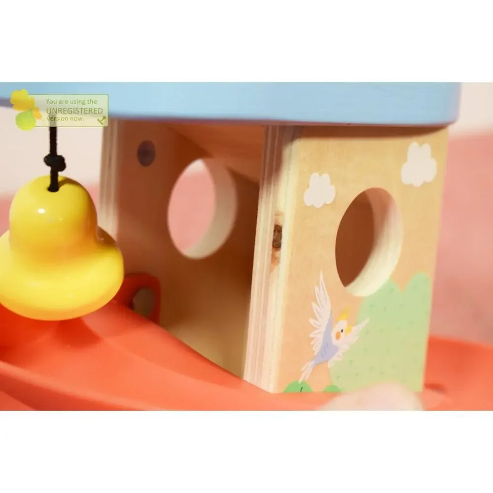 Fisher-Price Wooden Treehouse Ball Run Baby & Toddler Toy (Incomplete)